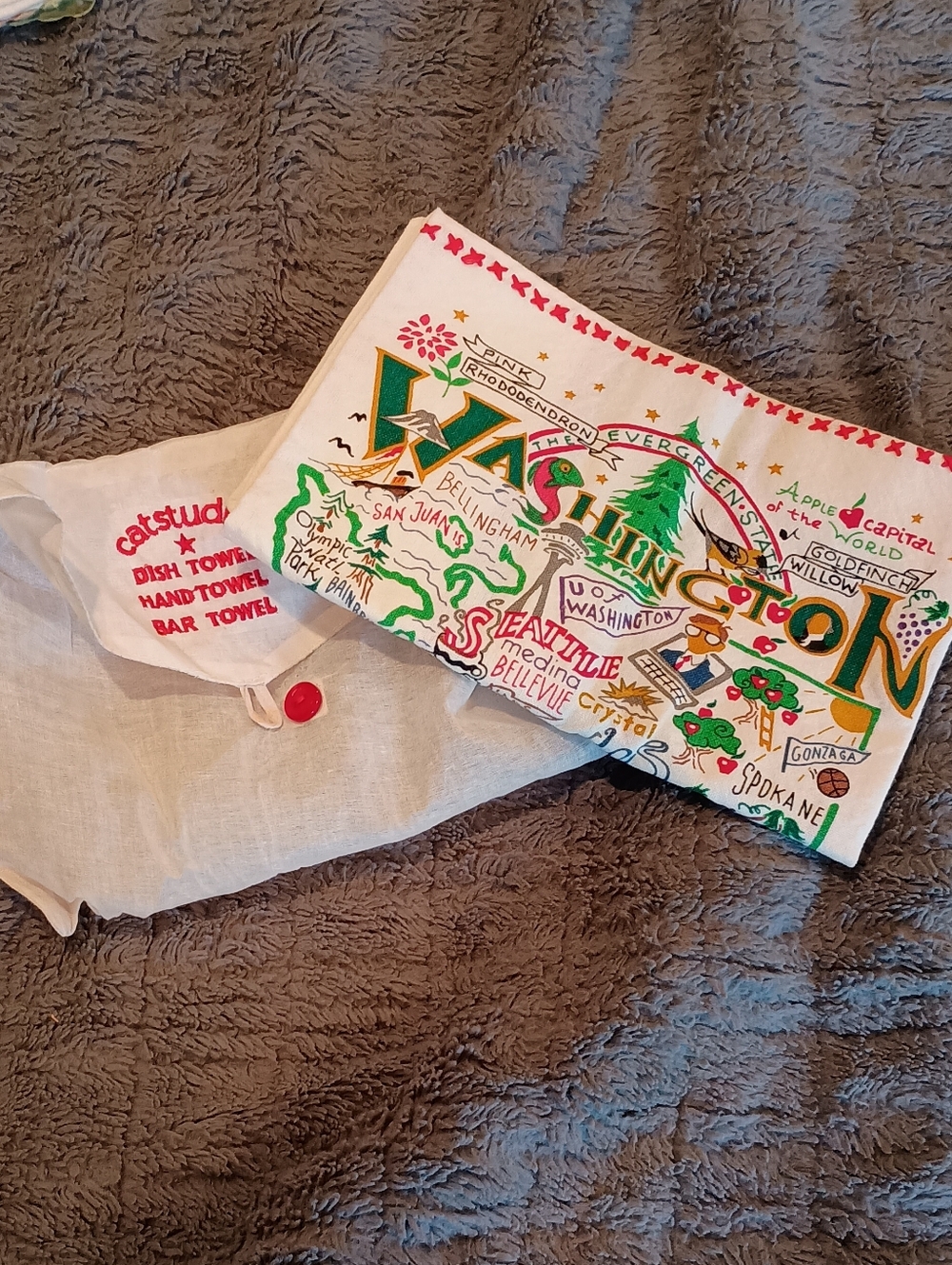 Catstudio Dish Hand Bar Towel Washington State